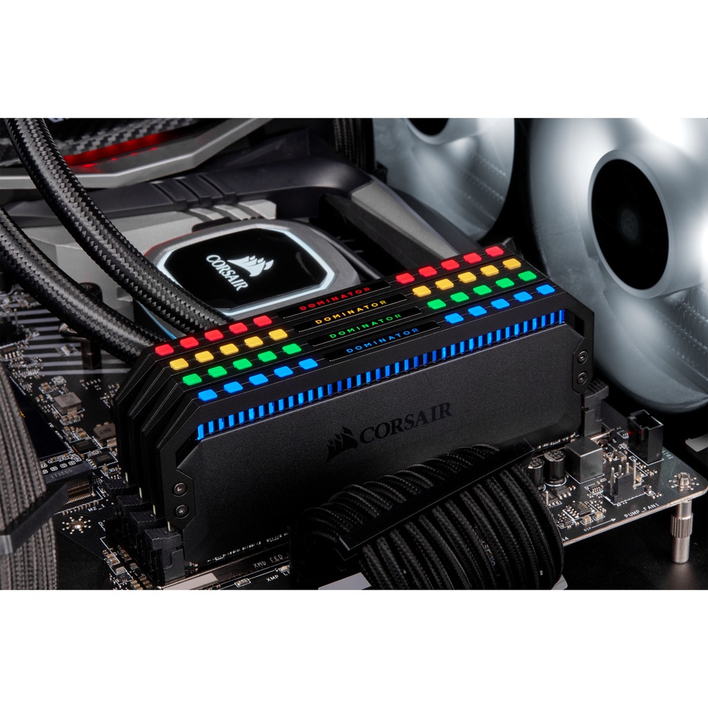 KIT MEMORIA RAM CORSAIR DOMINATOR PLATINUM BLACK RGB 32GB (16GB X